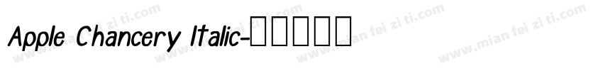 Apple Chancery ltalic字体转换